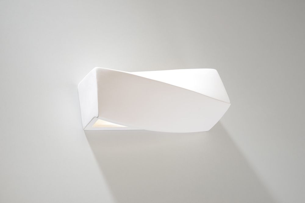 Ceramic Wall Lamp - Mini Paintable Light Fixture