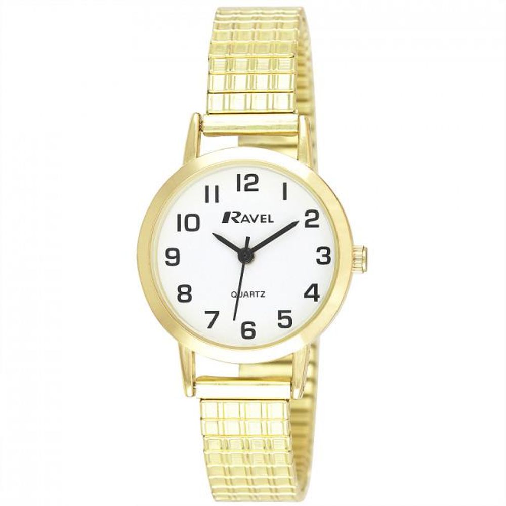 Ladies Gold White Dial Watch.2S
