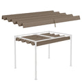Pergola Sun Shade Cover Roof - Durable & UV-Resistant, Coffee - Fits 3x2.15m Pergola