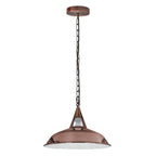 Vintage Industrial Retro Style Metal Ceiling Lamp Shade Pendant Lights, UK E27 Copper colour