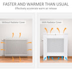Radiator Cover Heating Cabinet Grill Style Diamond Design 78Lx19Wx82Hcm