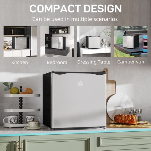 Counter Top Fridge - 46L with Chiller Box, Silver