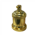 French Gold E27 Metal Lamp/Bulb Holder for Vintage Filament Bulbs - Antique - 80 Characters