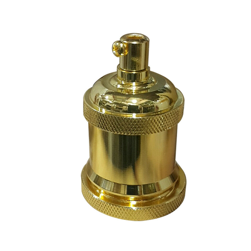 French Gold E27 Metal Lamp/Bulb Holder for Vintage Filament Bulbs - Antique - 80 Characters