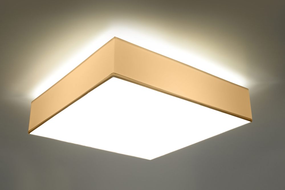 HORUS 45 Ceiling Lamp - Elegant White LED Square Design - for Modern Homes