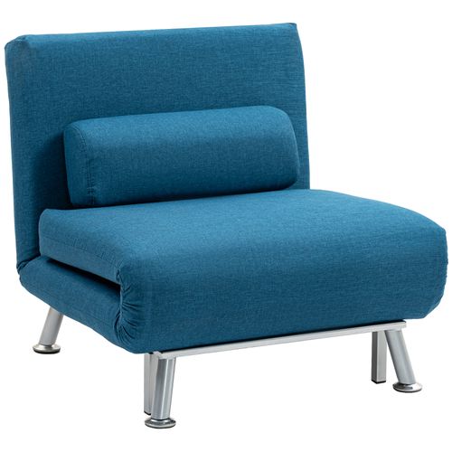 Single Folding 5 Position Convertible Sleeper Chair Sofa Bed