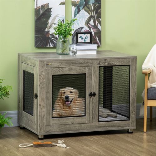 Dog Crate with Cage Detail