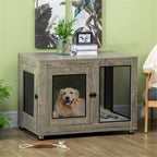 Dog Crate with Cage Detail