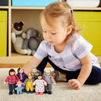 Doll House Figure Set - Happy Family Pretend Play