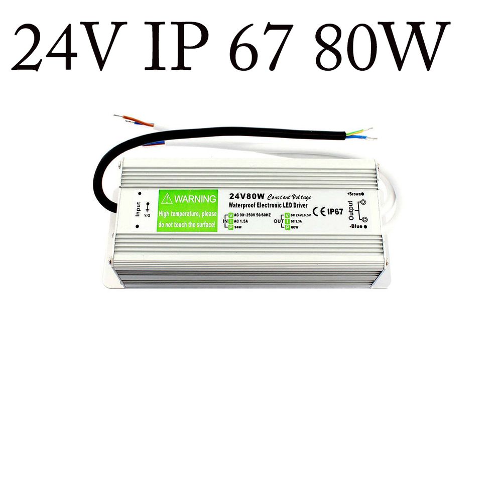 DC24V 80W Waterproof LED Driver Power Supply Transformer