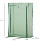 Mini Walk-in Greenhouse - 82W x 128Hcm PE Cover
