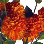 75cm Artificial Dahlia PomPom Flowers Orange