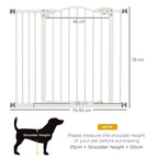 Adjustable Metal Pet Gate - Auto-Close Safety Barrier