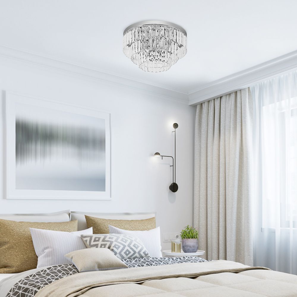 Crystal Ceiling Lamp - 7 Lights, Elegant Chandelier - Fixture for All Decor