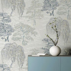 Oriental Garden Soft Blue sw12 wallpaper