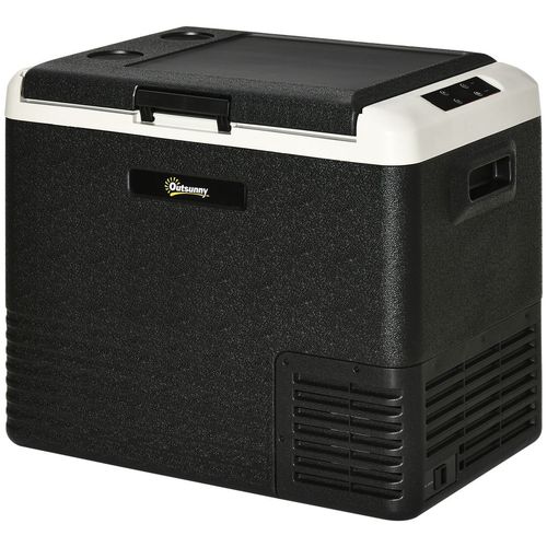 50L Car, Portable Compressor Car Fridge Freezer, Electric Cooler Box with 12/24V DC and 110-240V AC for Camping, Driving, Picnic, Down to -20℃