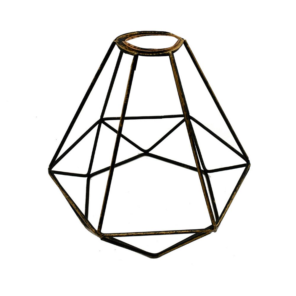 Brass Wire Lamp Cage - Vintage Industrial Style