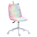 Fluffy Unicorn Office Chair: Swivel Wheel, Cute Desk Chair, Rainbow; Comfortable, Fun Design
