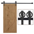 Wood Barn Door Hardware Kit - 6.6ft Sliding Track