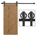 Wood Barn Door Hardware Kit - 6.6ft Sliding Track