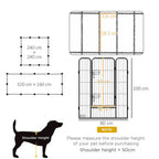 Durable 12-Panel Puppy Play Pen for Indoor/Outdoor Pet Exercise