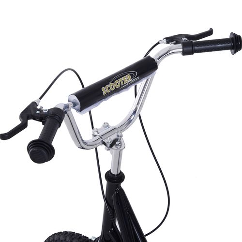 Teen Scooter Children Stunt Scooter 16" Tyres Adjustable Height, Black