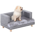 Premium Grey Dog Sofa Bed - Soft & Padded - Perfect for Small-Sized Dogs
