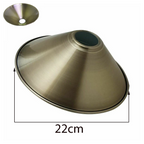 Modern Metal Green Brass Easy Fit Cone Shape Lampshade