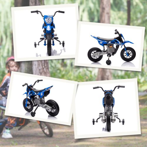 12V Kids Electric Motorbike w/ Twist Grip Throttle, Music