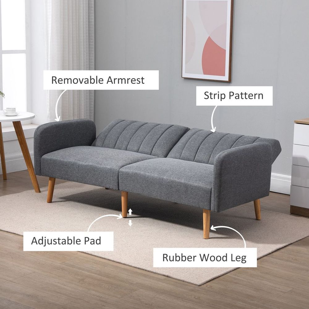 Versatile Adjustable Backrest Sofa Bed - for Living & Guest Rooms!