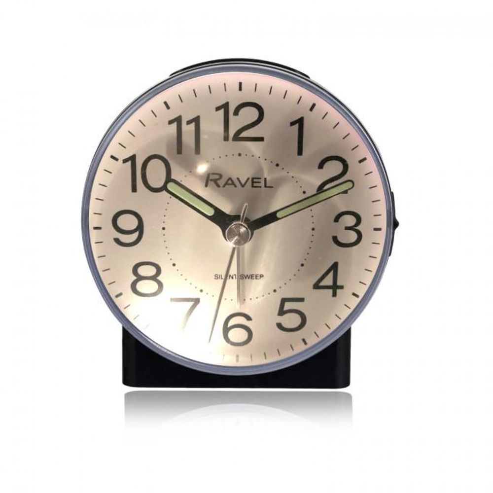 Mid Sized Bedside Quartz Alarm Clock - Black.3