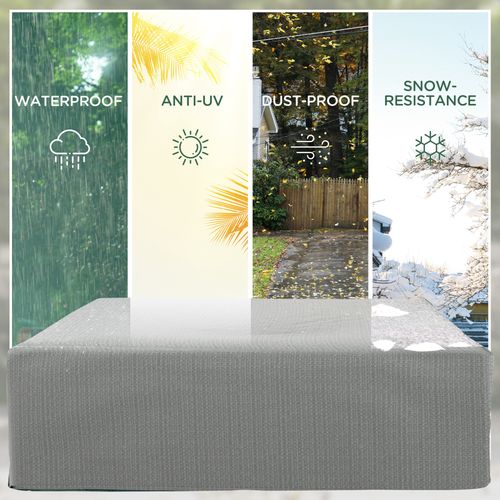 235x190x90cm Large Patio Set Outdoor Garden Furniture Cover Grey