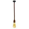 Vintage Ceiling Pendant Light 1m Brown Colour Hemp Rope Hanging Lamp Lights