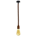 Vintage Ceiling Pendant Light 1m Brown Colour Hemp Rope Hanging Lamp Lights