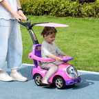 3 in 1 Ride on Push Car, Cartoon Robot Foot to Floor Slider