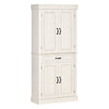 180cm Kitchen Pantry Storage Cabinet Server Food Organizer, White