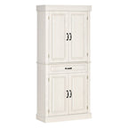 180cm Kitchen Pantry Storage Cabinet Server Food Organizer, White
