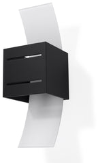 Modern Loft Design Wall Lamp - Black Square Shape - Up/Down - G9