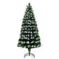 6ft White Light Christmas Tree 90 LEDs Star Topper Tri-Base Pre-Lit Home