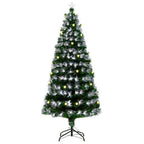 6ft White Light Christmas Tree 90 LEDs Star Topper Tri-Base Pre-Lit Home