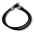 Men's Black Double Leather Bracelet -Men's Gift