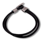 Men's Black Double Leather Bracelet -Men's Gift