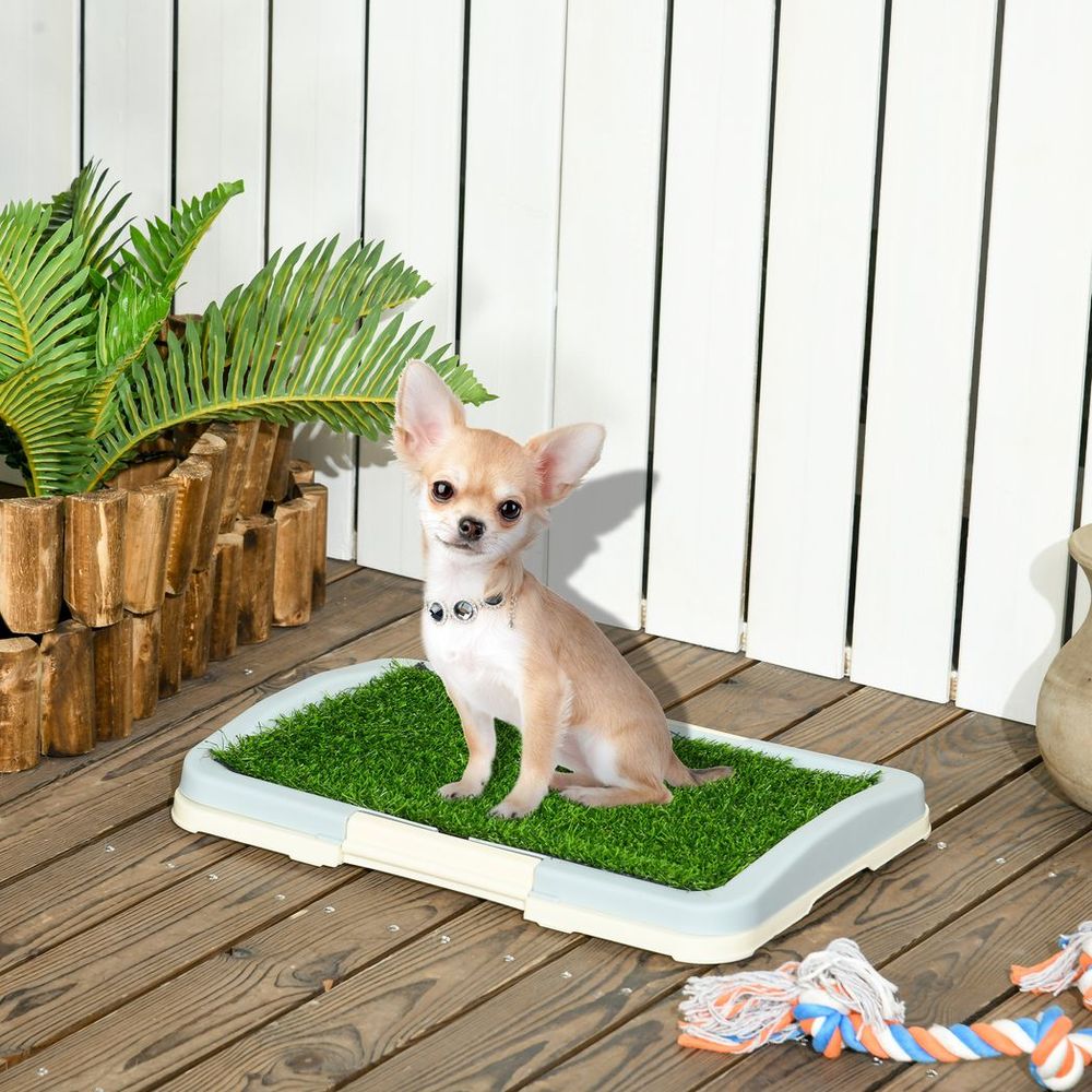 Dog Toilet - Indoor, Artificial Grass, Grid Panel, Tray: The Perfect Solution for Easy Pet Waste Management!