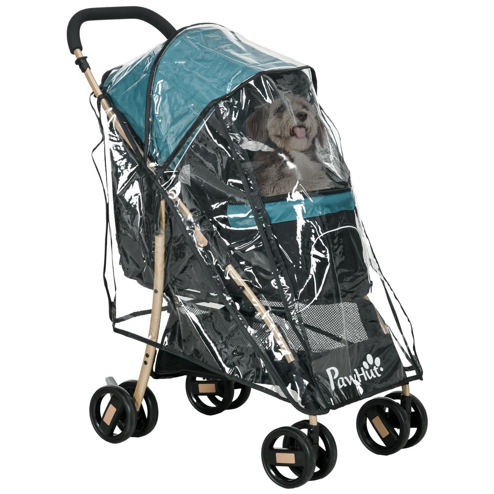 Pet Stroller - XS/S Dogs - Rain Cover - Dark Green