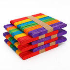 Wooden Coloured Lolly Stick - Craft Supplies 300Pcs