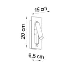 Wall lamp steel Enif modern Design G9