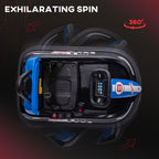Innovative 6V Kids Bumper Car - 360° Rotation - 2 Speeds - Black
