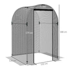Fruit Cage, Plant Protection Tent, 1.2 x 1.2 x 1.9m, Black