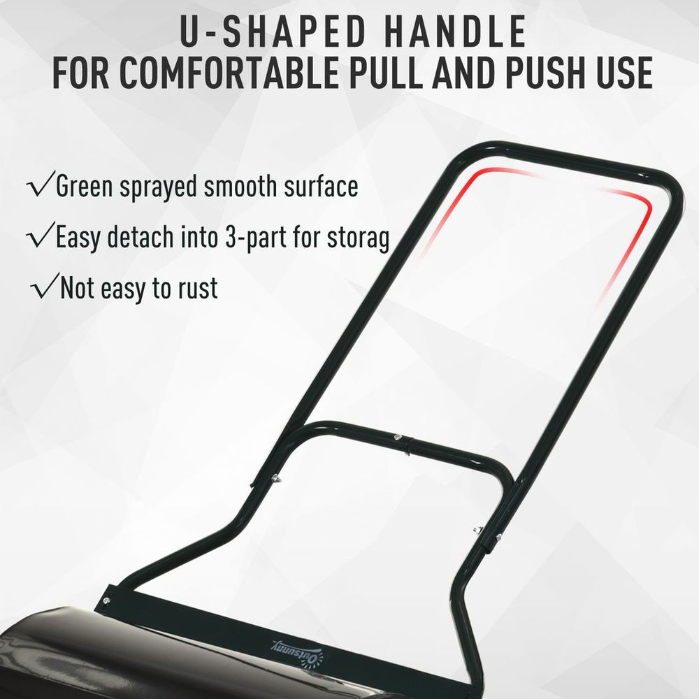 60L Steel Garden Roller - Easy Push & Pull - Fast & Efficient Rolling
