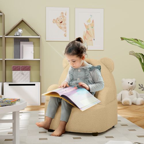 Kids Armchair, Bear Shaped Toddler Chair for Bedroom